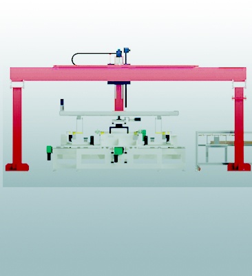 溢膠組框機(jī)、機(jī)械手臂、打膠機(jī)